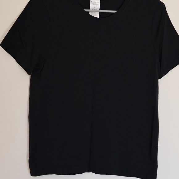 Athleta Black Short Sleeve Tee - Picture 1 of 4